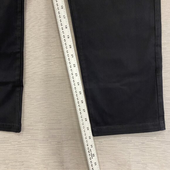 Calvin Klein Chino Pants Mens 38 x 30 Black Slim Fit Straight Flex Waist Cotton - Picture 9 of 13